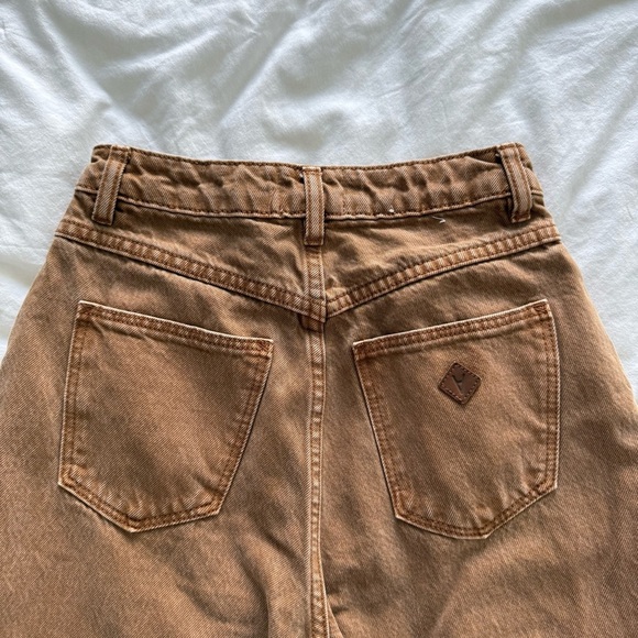 Abrand Carrie Jeans Camel Brown | Women’s Size 24 AU6 High Waist Straight Leg - Picture 17 of 17